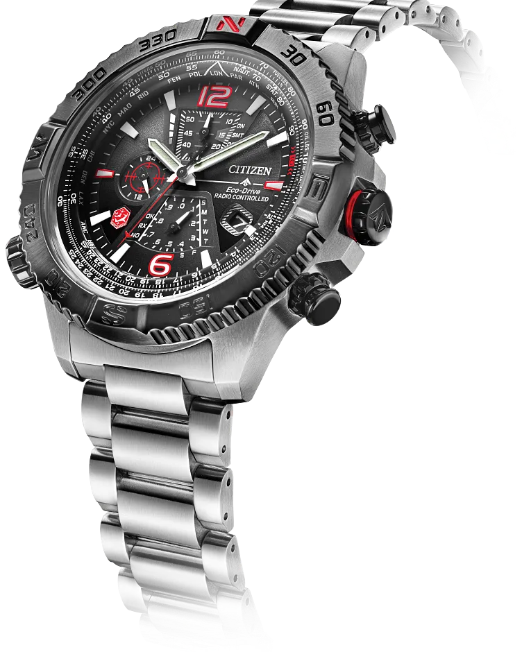 Promaster Navihawk A-T Black Dial Stainless Steel Bracelet AT8228 Promaster Navihawk A-T Black Dial Stainless Steel Bracelet AT8228